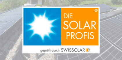 Die Solarprofis Qualitätslabel von Swissolar