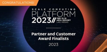 Entec als IT Anbieter nominiert für den Scale Computing Platform Award.