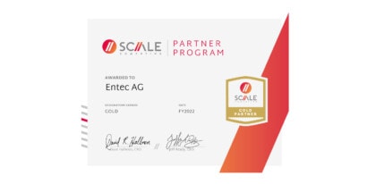 Entec ist Scale Computing Gold Partner