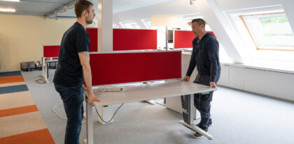 Die Entec AG zügelt ihre Möbel in die neuen Büroräume