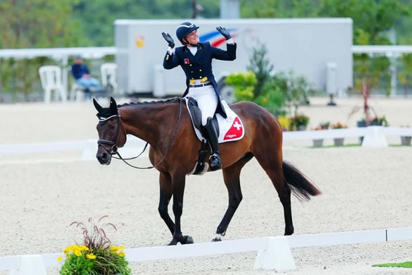 Nadja Minder 2023 - EM in Le Pin au Haras, mit Toblerone