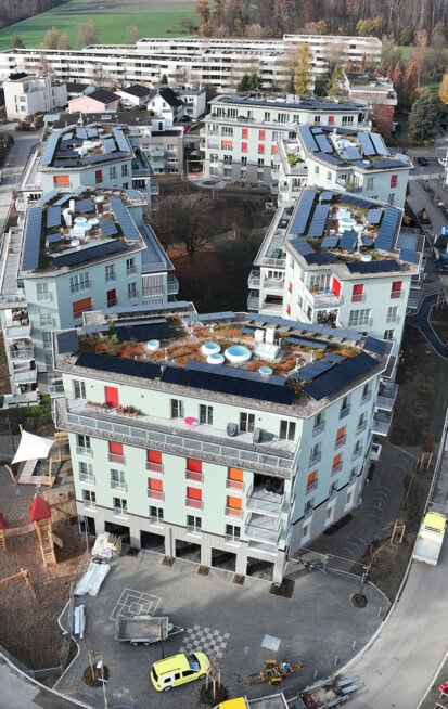 PV-Anlage für Baugenossenschaft Schönau in Zürich